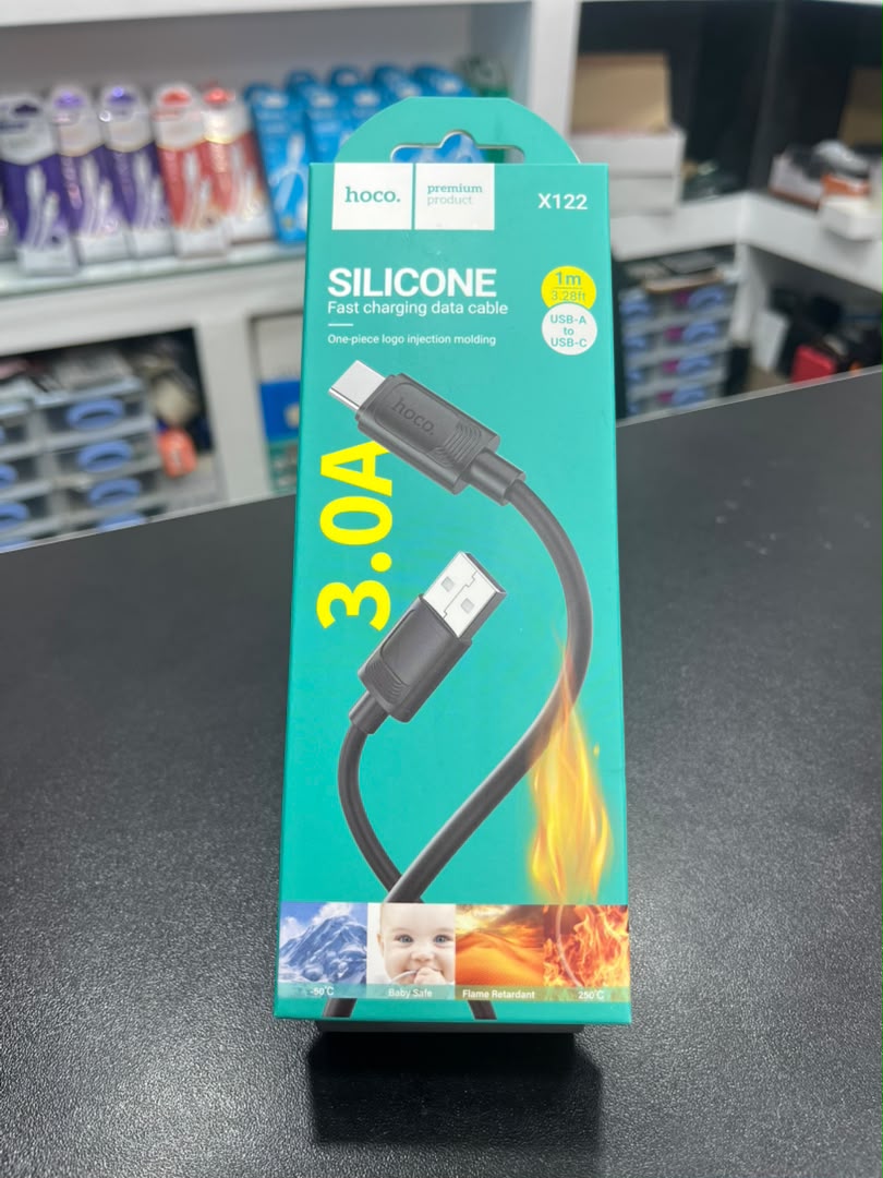 كابل شحن Hoco X122 سيليكون Type-C سريع 3A
